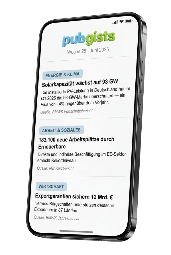 pubgists Newsletter auf dem Smartphone